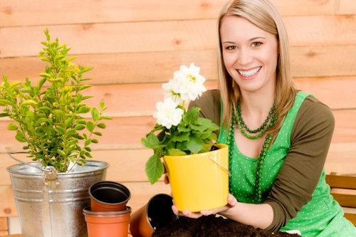 Professional garden care with insurance and safety focus